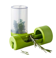 Moulin à herbes compact et pot à tabac combinés – Broyeur à épices en plastique facile à utiliser – Outil pour fumeurs
