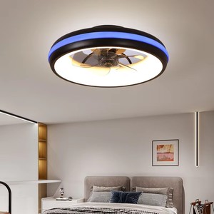 Ventilador de Techo Metálico de 5 Aspas para Comedor, Diseño Moderno con LED Ajustable de 3000K/4000K/6500K, Motor de CC de 6 Velocidades y Control por Aplicación - Product Image 4