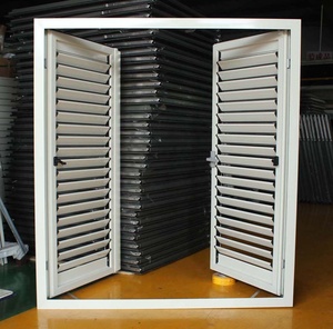 Porte à persiennes en aluminium de sécurité, porte d'armoire de cuisine avec certificat AS2047-2014 - Product Image 2