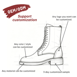 Stivali alla Caviglia in Pelle di Cavallo con Lacci, Design alla Moda, <span class=keywords><strong>Tacco</strong></span> <span class=keywords><strong>Medio</strong></span>, Cerniera Laterale, Stile Britannico, Colore Marrone, per Autunno e Inverno - Product Image 2