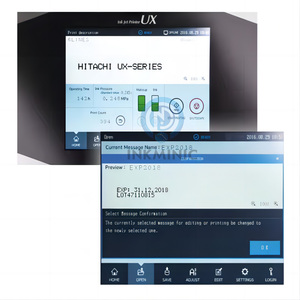 Impresora de Inyección de Tinta Industrial CIJ Hitachi <span class=keywords><strong>UX</strong></span> UX2, Tinta Negra 1072K S1018, Codificador de Fecha por Lotes de 4-<span class=keywords><strong>6</strong></span> Líneas, Impresión de Códigos de Barras y Códigos QR - Product Image 4