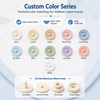 Boutons-pression personnalisés avec logo, attaches POM pour vêtements de mode pour tout-petits, vêtements pour enfants, combinaisons et bodys pour bébés