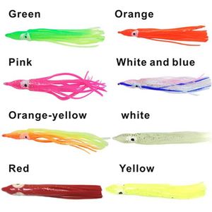 Leurre de pêche en forme de pieuvre, de calmar, de ver, souple, pour Jigs, paillettes argentées, 5Cm - Product Image 4