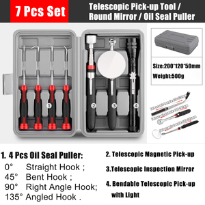 Set <span class=keywords><strong>di</strong></span> 7 Attrezzi Premium ad Alta Coppia per Riparazione Ammaccature Auto, Collezione Portatile per Officina Meccanica - Product Image 2