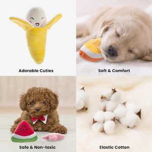 12 adet yavru köpek peluş <span class=keywords><strong>Squeakers</strong></span> ile gıcırtılı oyuncaklar dolması - Product Image 4