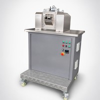 Machine de granulation de plastique à deux rouleaux en acier inoxydable pour aliments et produits médicaux, mélangeur-granulateur de composés PE PP, CE ISO