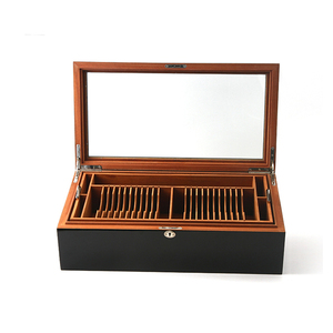 Solid Wood Lacquer <b>Cigar</b> <b>Humidor</b> Box <b>Case</b> Modern Style Home Decor Customizable Color Durable Space-Saving Huina Brand Rectangle - Product Image 6