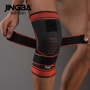 JINGBA Calcetines de compresión con logo personalizado, manguito para el <span class=keywords><strong>pie</strong></span>, para el arco del talón, ejercicio en el gimnasio, uso diario, soporte para rodilla - Product Image 2