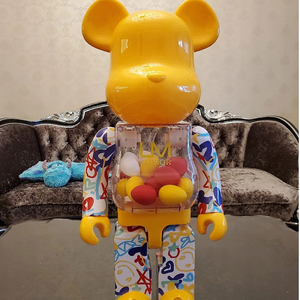 Figurine d'<span class=keywords><strong>action</strong></span> Bearbrick Macau UM Egg <span class=keywords><strong>Violent</strong></span> Bear en résine de fibre de verre, personnalisable en couleur et taille, avec boîte, de la marque Tide Brand - Product Image 1