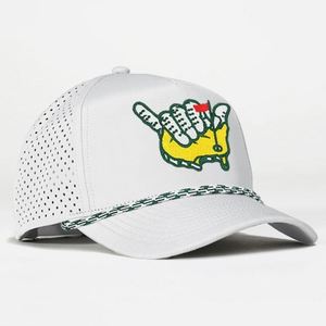 Gorra de Béisbol Deportiva Personalizada con Logotipo, 5 Paneles, Blanca, de Secado Rápido, Transpirable, Impermeable, con Corte Láser, 100% Poliéster - Product Image 3
