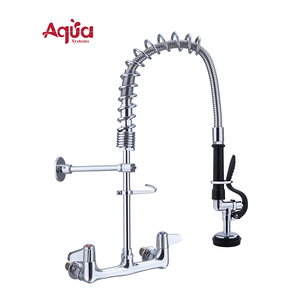 Restaurant Sink Sprayer Faucet Commercial Rinse Spray Water Saver Wall Mounted Mini Kitchen PreRinse Faucet with 8" add-on Spout - Product Image 1