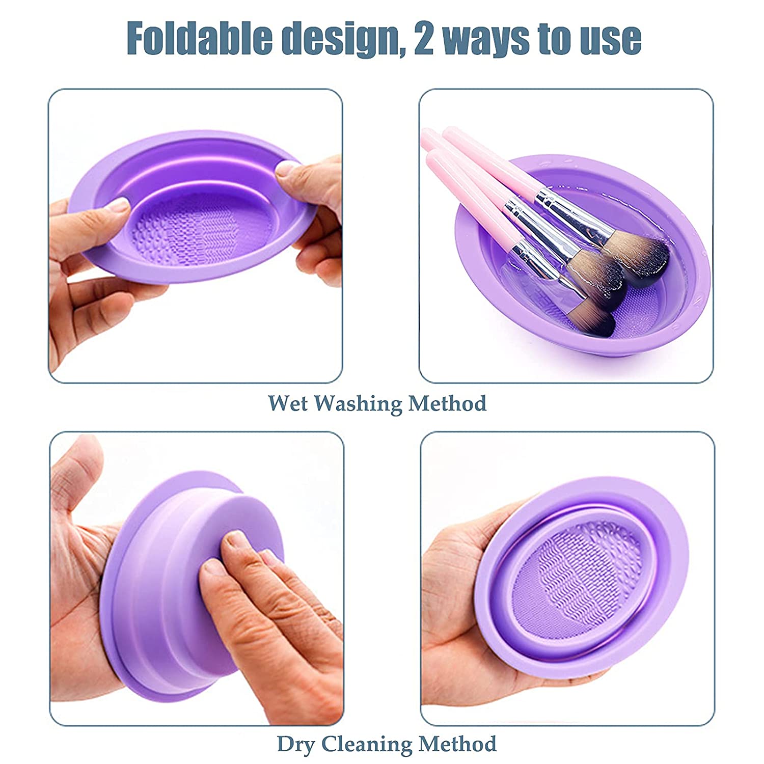 Good Quality BPA free Multicolored Reusable Flexible Collapsible Silicone Mixing Bowls