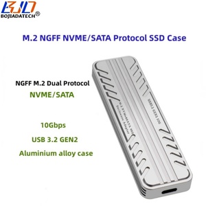 10Gbps USB 3.1 Type-C Kết nối M.2 Ngff Pci-E NVMe SATA SSD bao vây trường hợp rtl9210b với 2 Cáp dữ liệu - Product Image 2