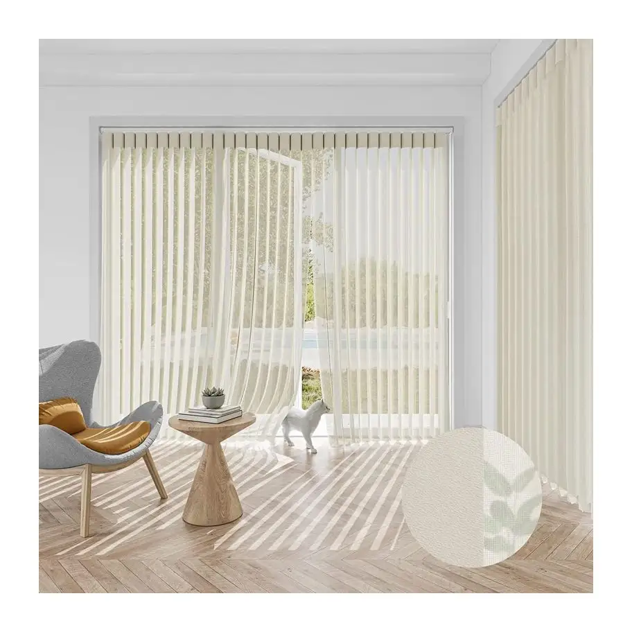 Wholesale waterproof manual wand control dream vertical fabric blind for window