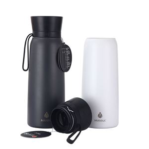 Business Style Matte Stainless Steel Vacuum Water <b>Bottle</b> with Carry Strap, Leakproof Reusable <b>Thermos</b>, - Product Image 2