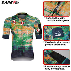 Maillot de cyclisme Darevie personnalisé avec poche d'hydratation 2L, maillot de vélo de gravier personnalisé, vêtements de vélo extensibles - Product Image 4