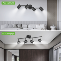 Suspension LED décorative moderne noire Gu10 Base pour lustre de plafond d'hôtel et de salon