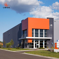 Bâtiment d'atelier industriel moderne personnalisable avec structure en acier haute résistance, certifié CE, garantie 1 an pour charges lourdes