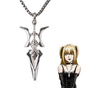 Collier de cosplay Anime Death Note <span class=keywords><strong>Misa</strong></span> <span class=keywords><strong>Amane</strong></span>, pendentif hache, colliers de cosplay d'Halloween, cadeaux de bijoux - Product Image 1