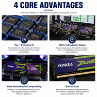 PUSKILL High Speed Performance Memory, PUSKILL DDR4 UDIMM RAM 8GB 16GB 32GB 2666MHz 3200MHz 3600MHz Desktop Gaming PC Upgrade