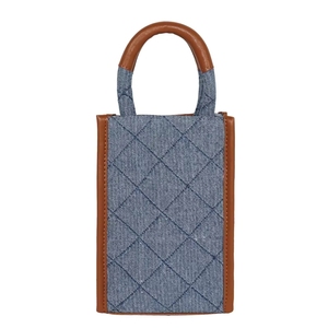 Bolso bandolera de mezclilla para mujer, para invierno, con cierre de cremallera, ligero, con asa suave, elegante, para compras - Product Image 4