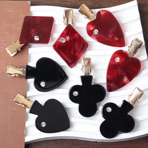 Qianjin กิ๊บติดผมอะซิเตทสำหรับผู้หญิงกิ๊บติดผมประดับพลอยเทียมสำหรับผมแฟชั่น - Product Image 2