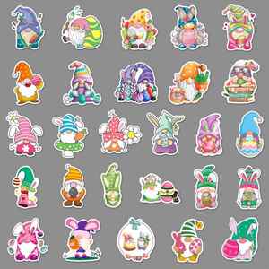 Pegatinas Premium de Gnomos de Pascua, Diseño de Dibujos Animados para Diario, Paquete de Pegatinas Decorativas Impermeables, Regalo de Cumpleaños para Niños - Product Image 2