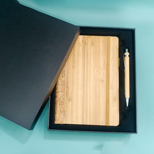 Regalos IStapromo: Cuaderno Ecológico de Bambú con Tapa Dura y Portaplumas para Graduación, Navidad, Año Nuevo Chino - Product Image 2