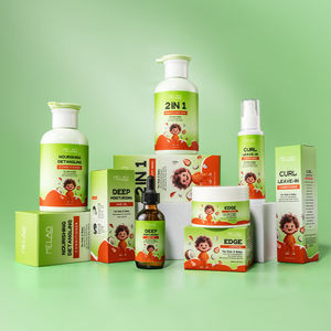 Champú y Gel de Ducha para Niños con Logotipo Personalizado, Set para Rizar el Cabello de Bebés, Champú y Acondicionador para Cabello Rizado Infantil - Product Image 1