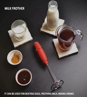 Mousseur à lait OEM de haute qualité, batteur à café, mini fouet personnalisé avec logo, couleurs variées, puissant et premium pour le latte