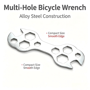 Multi-Function Industrial Chrome High Carbon Steel <b>Bike</b> Wrench 8-17mm 80 Lb-ft Bicycle Repair Tool for Mountain <b>Bike</b> Screw - Product Image 2