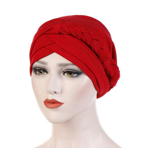 HZO-18166 Hijab Tresse Turban Chapeaux pour Femmes Cancer <span class=keywords><strong>Chimio</strong></span> Bonnets Cap Head Wrap Head Wear <span class=keywords><strong>Bonnet</strong></span> - Product Image 5
