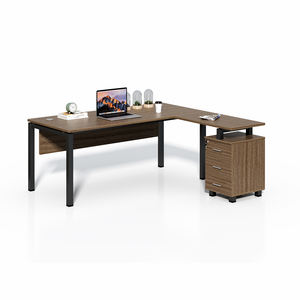 Tables de négociation commerciales modernes et simples Armoires latérales mobiles Assemblé Bureaux du président-directeur Fourni directement - Product Image 5