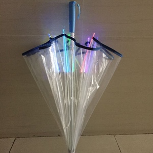 Dual <b>Umbrella</b> Sun <b>Umbrella</b> with LED PVC Transparent Straight Lighting for Landscape Pathway DIY Lighting Project - Product Image 5