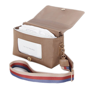 Kit à langer en cuir Pu marron sac de pochette de lingettes humides unique de luxe pour les femmes nouveau produit fournisseur d'or sac à couches en PU - Product Image 1