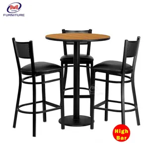 Барный Коктейльный стол, мебель, низкая цена, модный прочный деревянный стол, Малайзия, Современная коммерческая мебель, твердая древесина, черный цвет