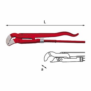 Adjustable <b>Wrench</b> 310 N Length L Red Steel For Plumbing And Mechanical Use - Product Image 1