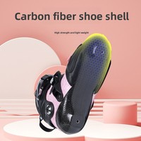 Patins à roulettes professionnels en fibre de carbone pour enfants (garçons et filles) – Style plat, entraînement et compétition, roues en PU spéciales, rangée unique
