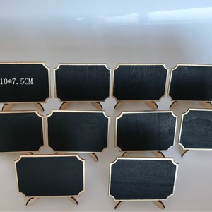 Seis Diseños, Seis Formas, 20 Piezas, Mini Pizarras de Madera, Etiquetas <span class=keywords><strong>para</strong></span> Plantas, Letreros, Tablero de Mensajes, Mini <span class=keywords><strong>Pizarra</strong></span> - Product Image 5