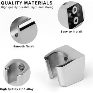 Support de douche fixe ABS chromé Sly Design conique pour outil de tournage - Product Image 5