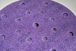 Precio de fábrica personalizado 6 pulgadas gancho bucle abrasivo pulido papel de lija pulido cerámica un papel de lija de alta calidad - Product Image 3