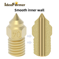 Digunakan untuk Creality Ender 7/5 3d Printer aksesoris kecepatan tinggi termal konduktivitas nozel 0.4mm/1.75mm kuningan Nozzle