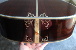 Deluxe Inlay Handcraft 41 Inch Acoustic Guitar, Acoustic Guitar,handmade Solid Wood Guitar, - Product Image 6