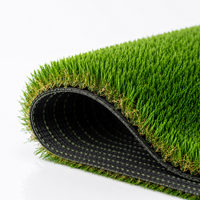 Gazon artificiel écologique de 30 mm à l'aspect naturel pour l'aménagement paysager moderne des jardins avant - Tapis synthétique de haute qualité pour le printemps