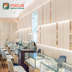 Exhibidor de Joyería Minimalista, Panel de Vidrio Templado, Mostrador de Joyería para Centro Comercial - Product Image 3