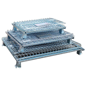 Cage à palettes en treillis métallique en acier au carbone haute résistance pour le tri de <span class=keywords><strong>colis</strong></span> en station de transit express et le stockage à court terme des marchandises - Product Image 5
