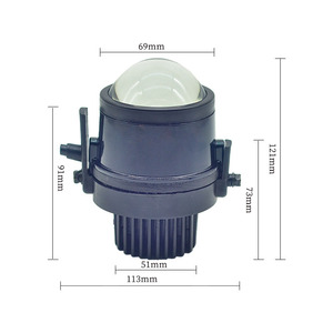 เลนส์ LED แบบลำแสงคู่ขนาด 2.5 นิ้ว สำหรับ Toyota Faw Jp 3000k 12v ไฟตัดหมอกแบบติดตั้งเพิ่มเติม อัพเกรด กันน้ำ - Product Image 1