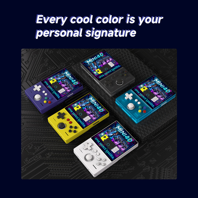 Mini40 Retro Gaming Console Hand Held Game Console Handheld Game Player Handheld Console Portable Jeux Video  Videogame Portatil