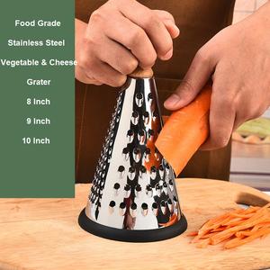 <span class=keywords><strong>Râpe</strong></span> <span class=keywords><strong>manuelle</strong></span> <span class=keywords><strong>professionnelle</strong></span> en métal <span class=keywords><strong>à</strong></span> 3 faces coniques pour légumes, fruits, fromage, pommes de terre et <span class=keywords><strong>carottes</strong></span> - Product Image 2