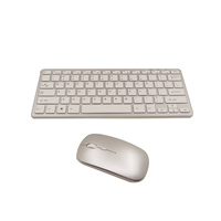 Fabriek Directe Verkoop Ultra-Dunne Oplaadbare Ergonomische 2.4Ghz Dual Mode Draadloze Toetsenbord En Muis Combo Set Voor Kantoor